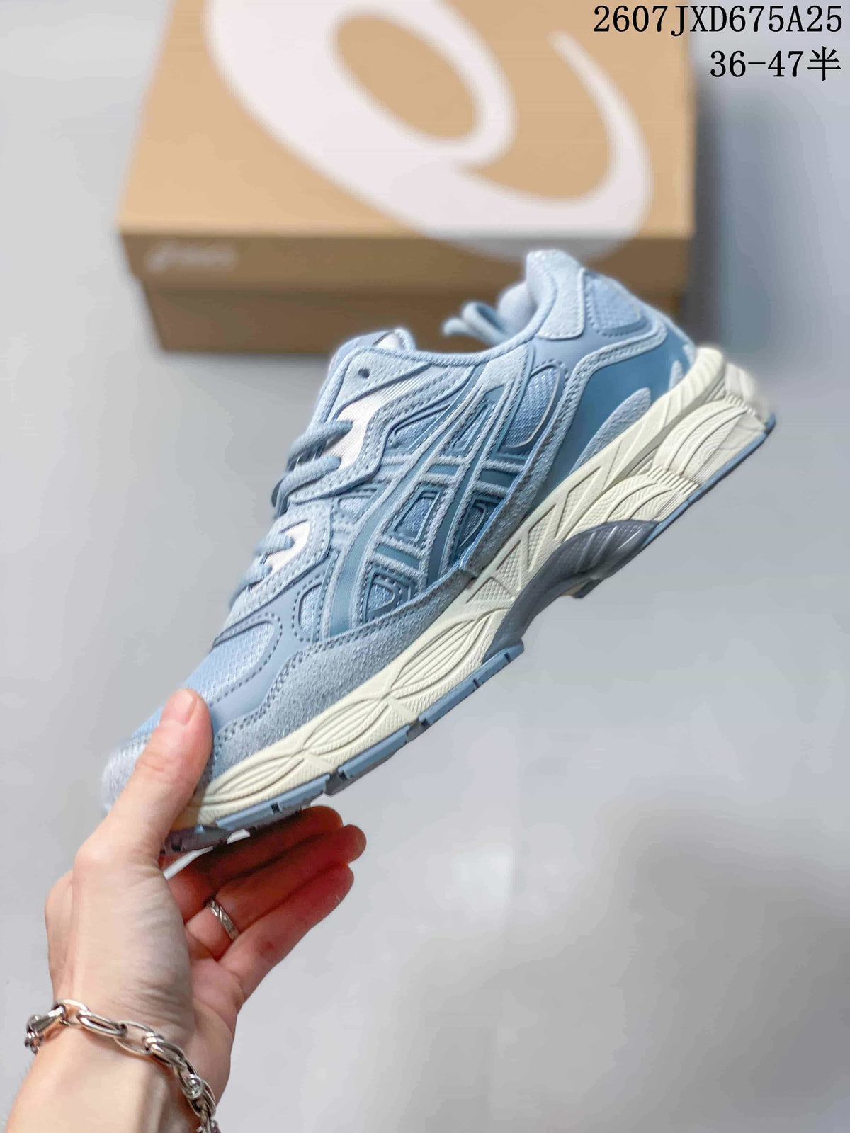 ASICS GEL-NYC Blue-Gray Low-Top Sneakers