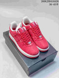 Nike Air Force 1 '07 Low Red Patterned Sneakers