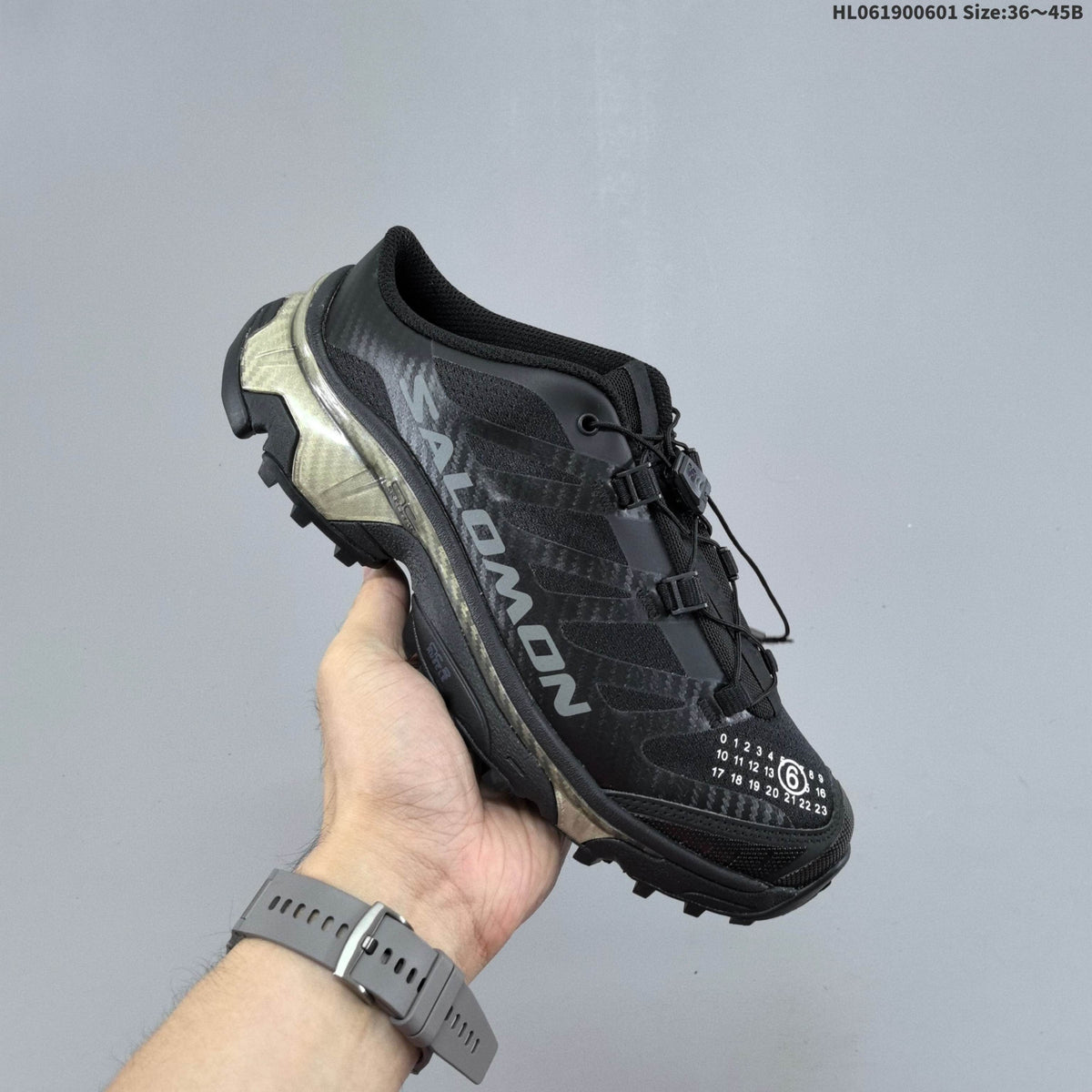 Salomon XT-4 Mule Sneakers in Black and Silver