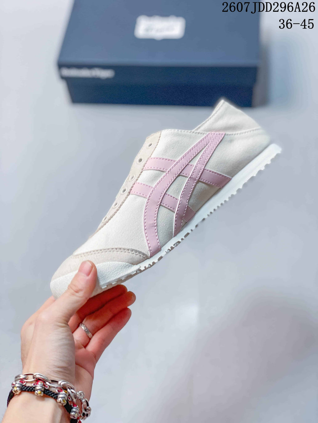 Onitsuka Tiger Mexico 66 Slip-On Sneakers Ivory Pink 2607JDD296A26