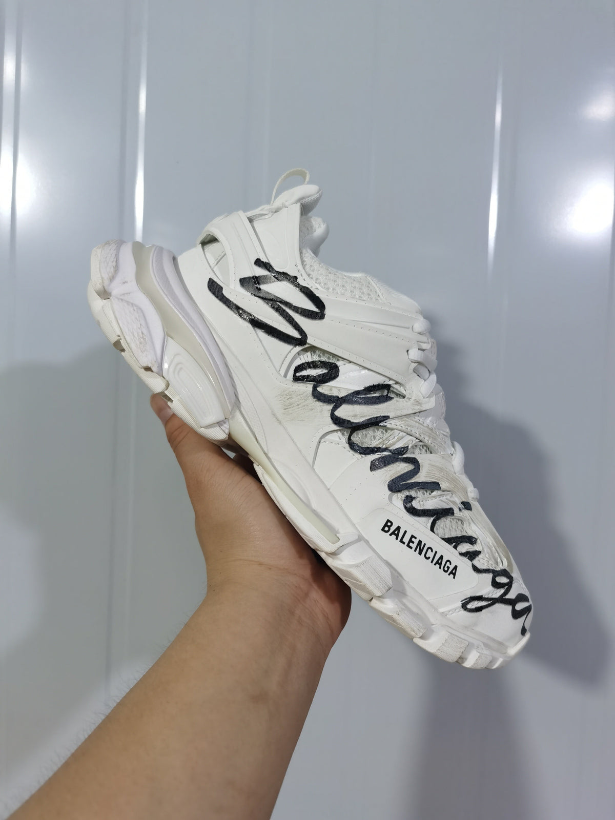 Balenciaga Track Graffiti Sneakers White