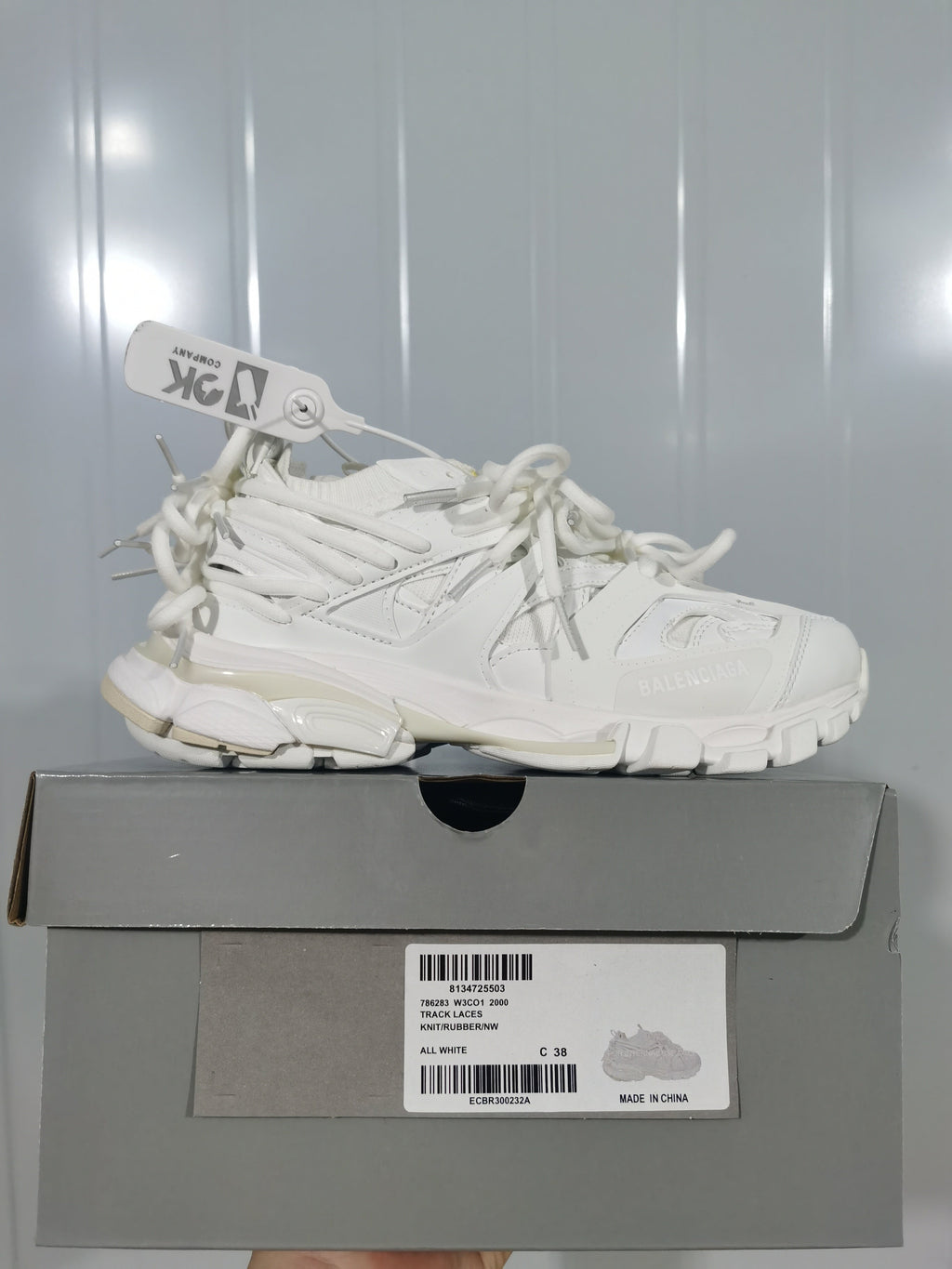 Balenciaga Track Lace Sneakers White