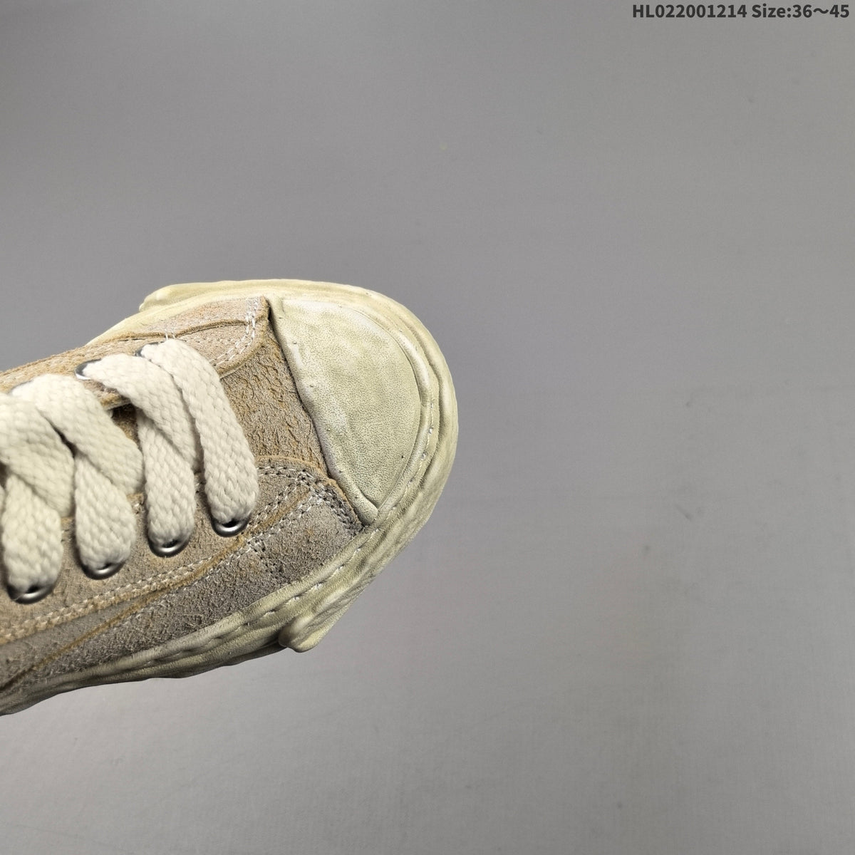 Maison Mihara Yasuhiro Original Sole Low Sneakers, Beige