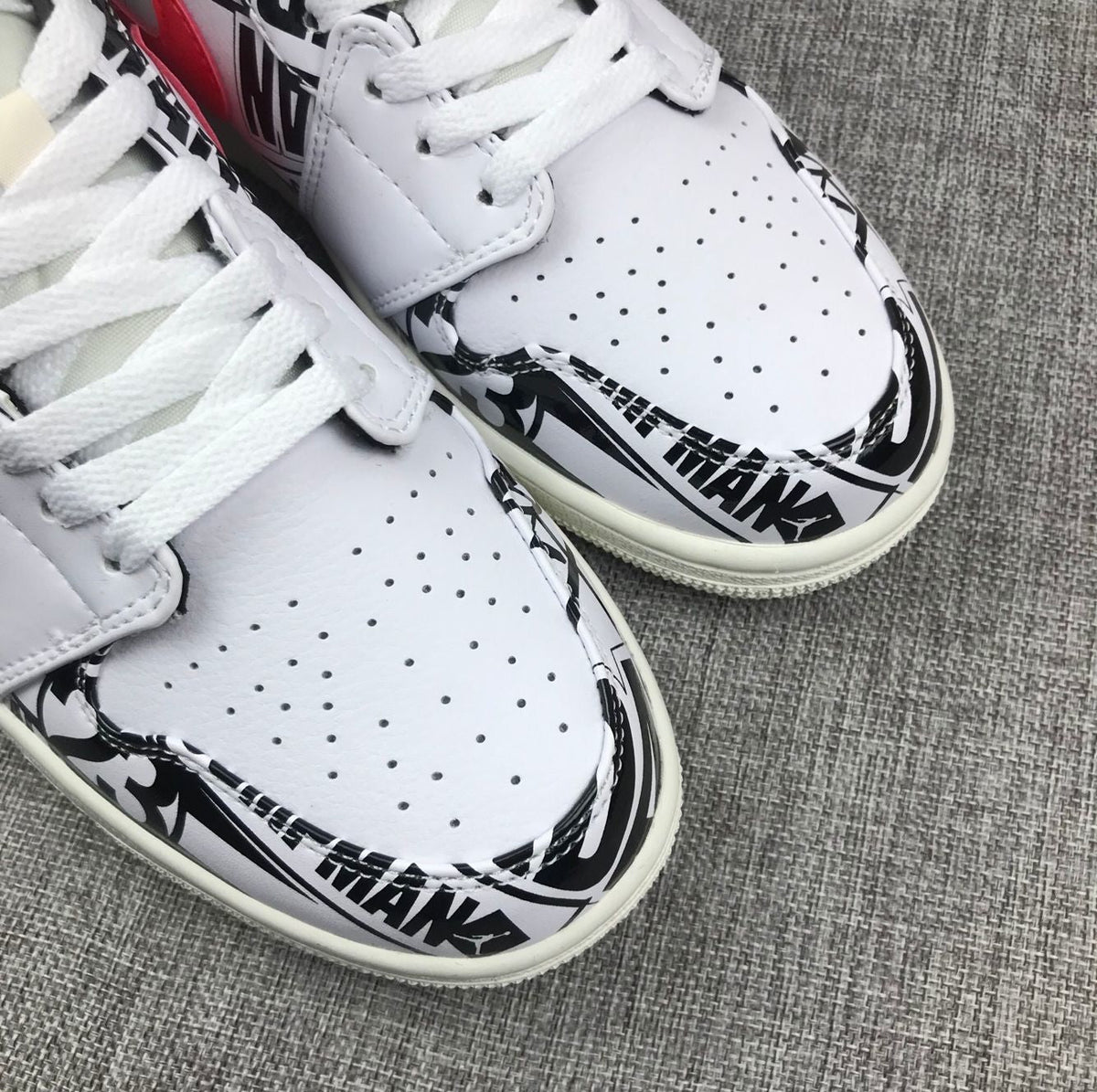 Jordan Air Jordan 1 Mid Graphic Sneakers Black White