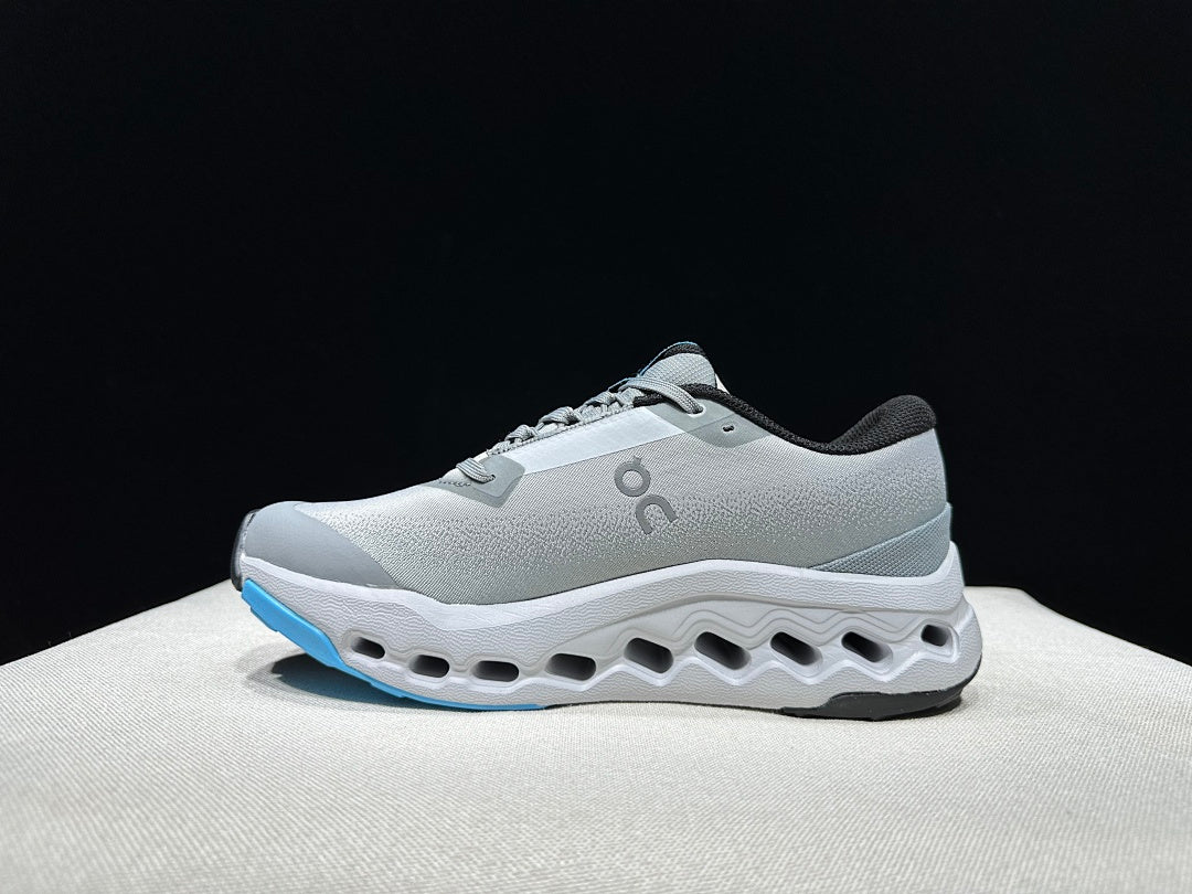 On Cloudsurfer Trail 2 Waterproof Trail Running Shoes Gray Blue