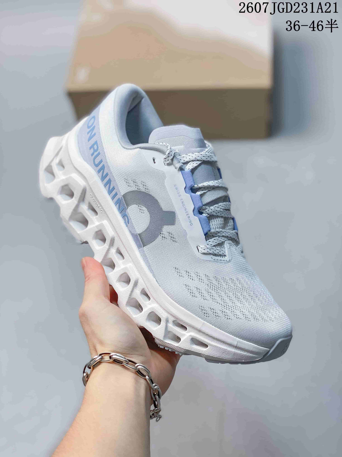 On Cloudmonster 3 Sneakers White and Light Blue 712210TIT