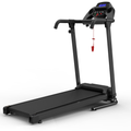 Black foldable treadmill W215P421553 - White background