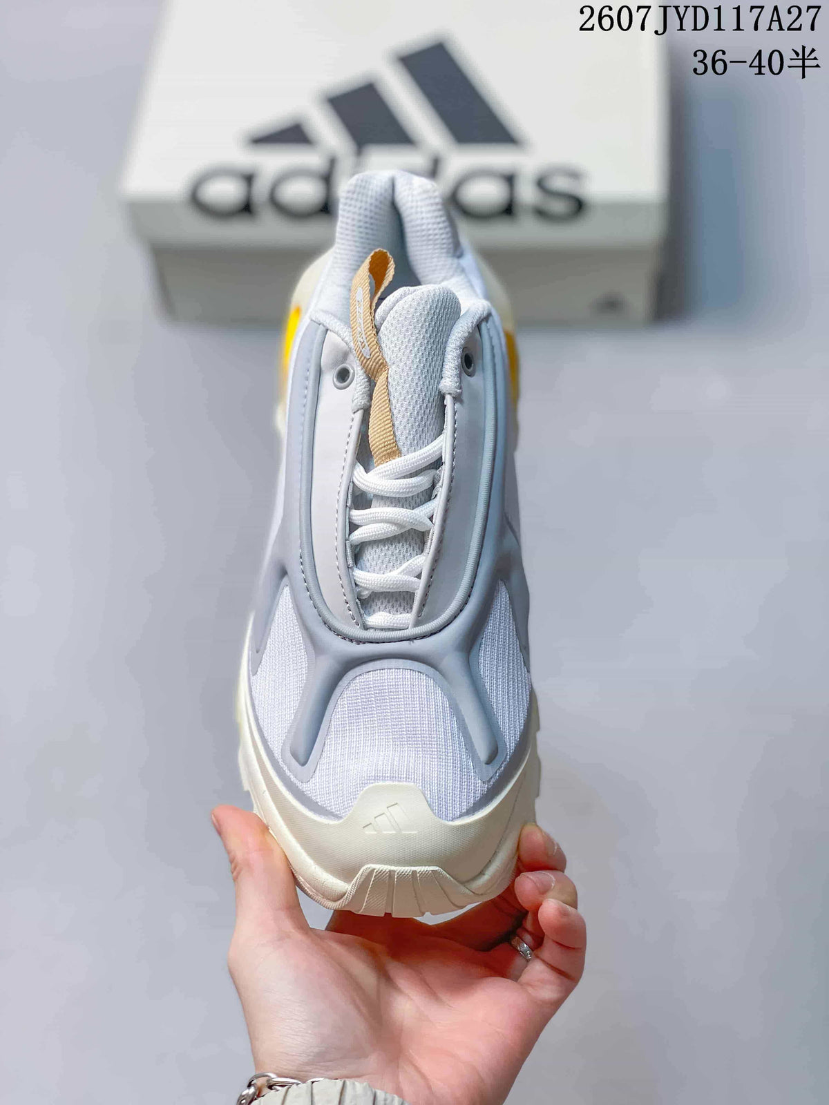 adidas OZWEEGO Wonder Runner Low-Top Sneakers White Gray Yellow