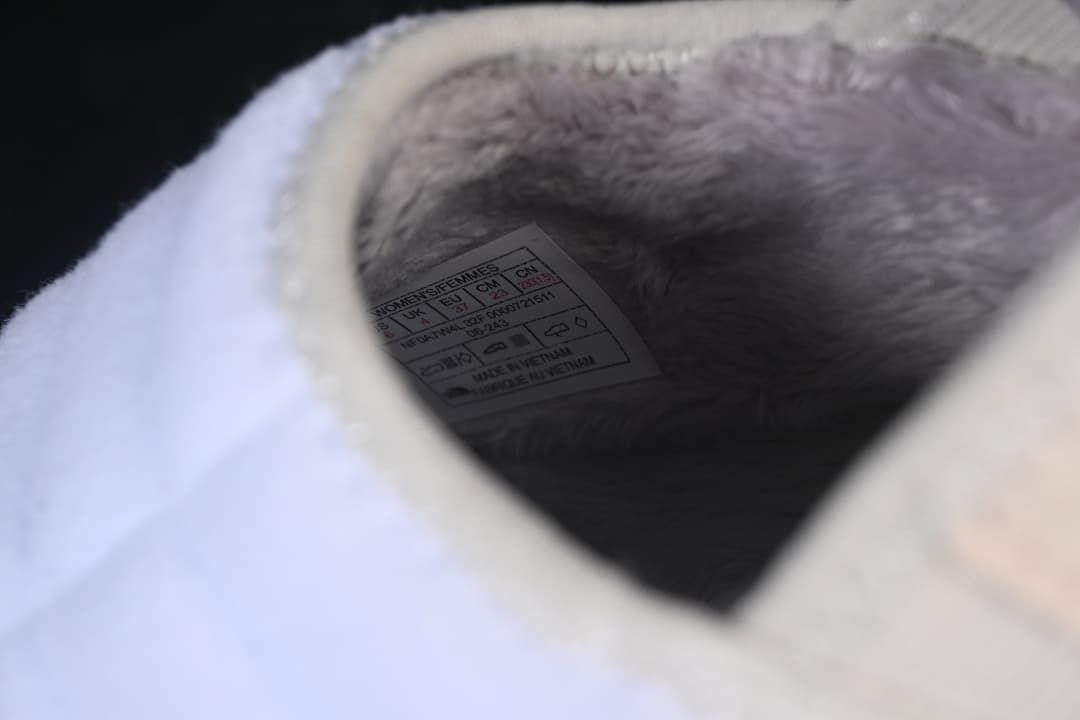 The North Face Thermoball Traction Mule in Beige and White
