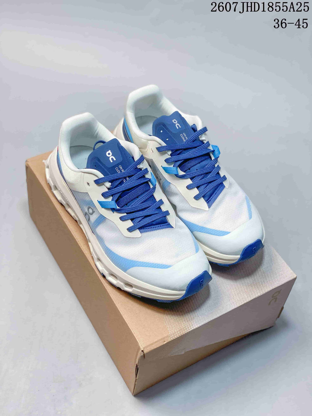 On Cloudvista 2 Trail Sneakers, White and Blue