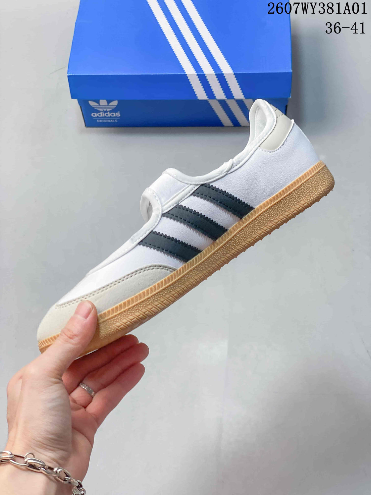 adidas Samba Jane Mary Jane Sneakers White Grey Gum Sole