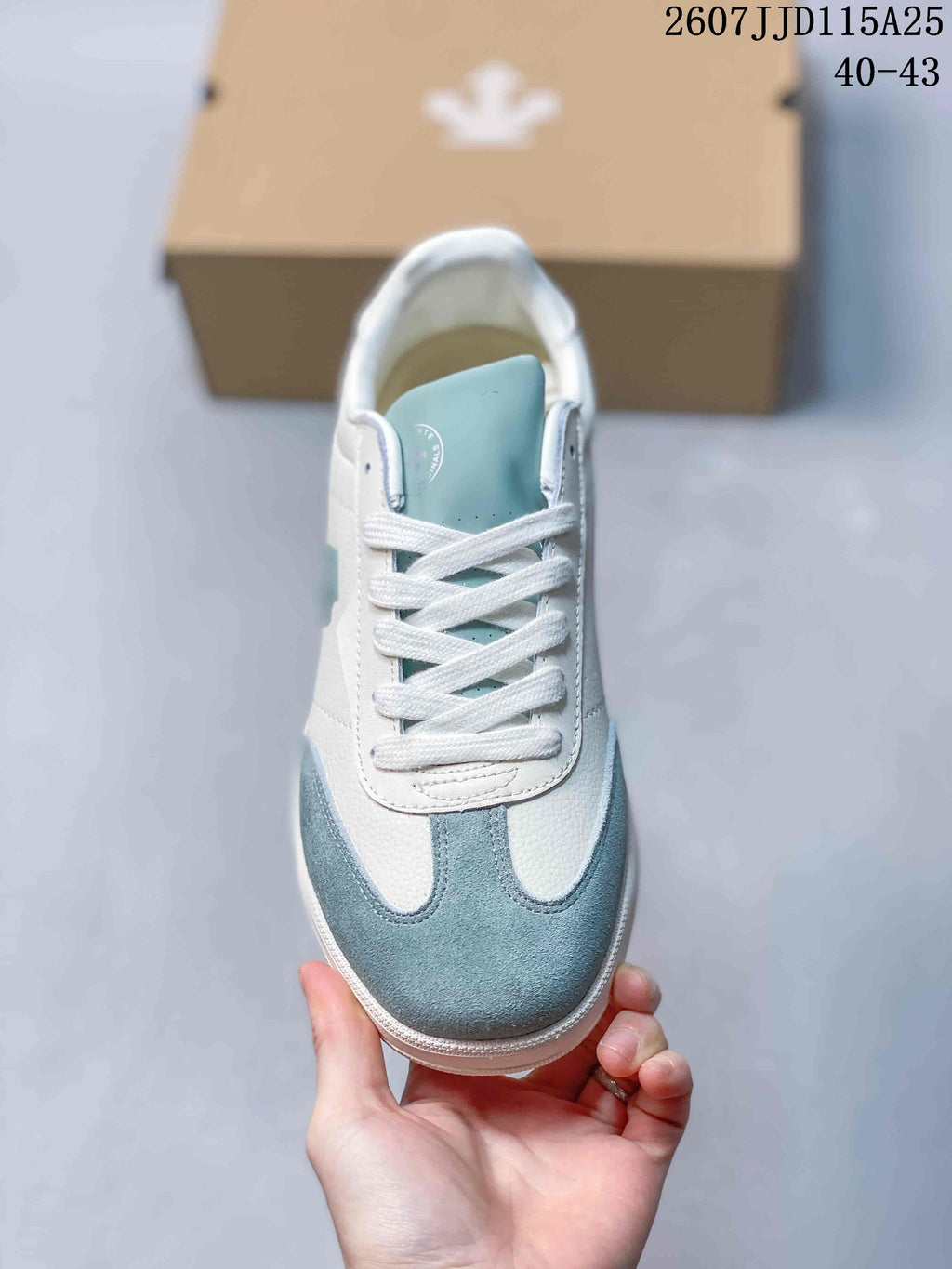 DESCENTE CHRON COURT SB Low-Top Sneakers White Light Blue D6292LSN55