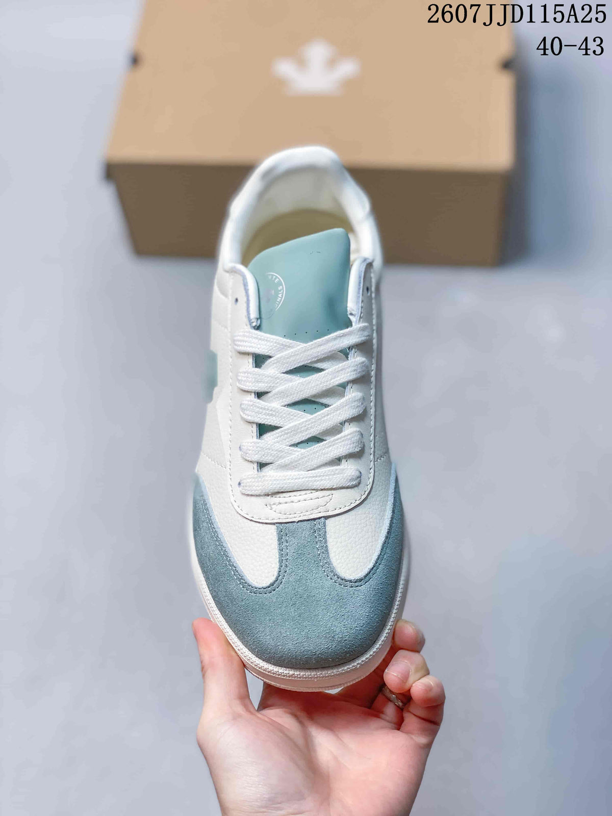 DESCENTE CHRON COURT SB Low-Top Sneakers White Light Blue D6292LSN55