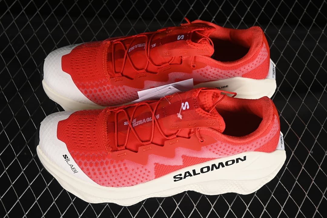 Salomon S/LAB Ultra Glide Trail Running Shoes, Red/White