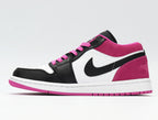 Jordan 1 Low Raspberry Pink Black White Sneakers CK3022-005