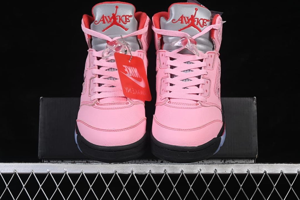 Awake NY x Air Jordan 5 Pink High-Top Sneakers