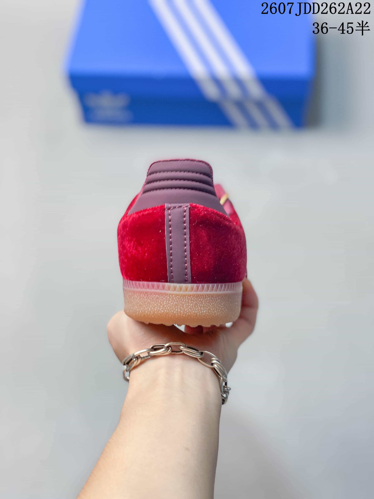 adidas Originals Samba Vegan OG Sneakers Burgundy White