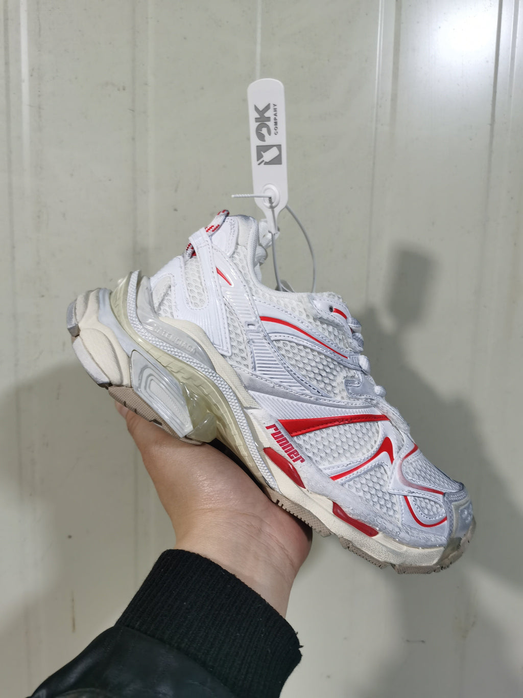 Puma 9260 Runner 2 Sneakers White Beige Red