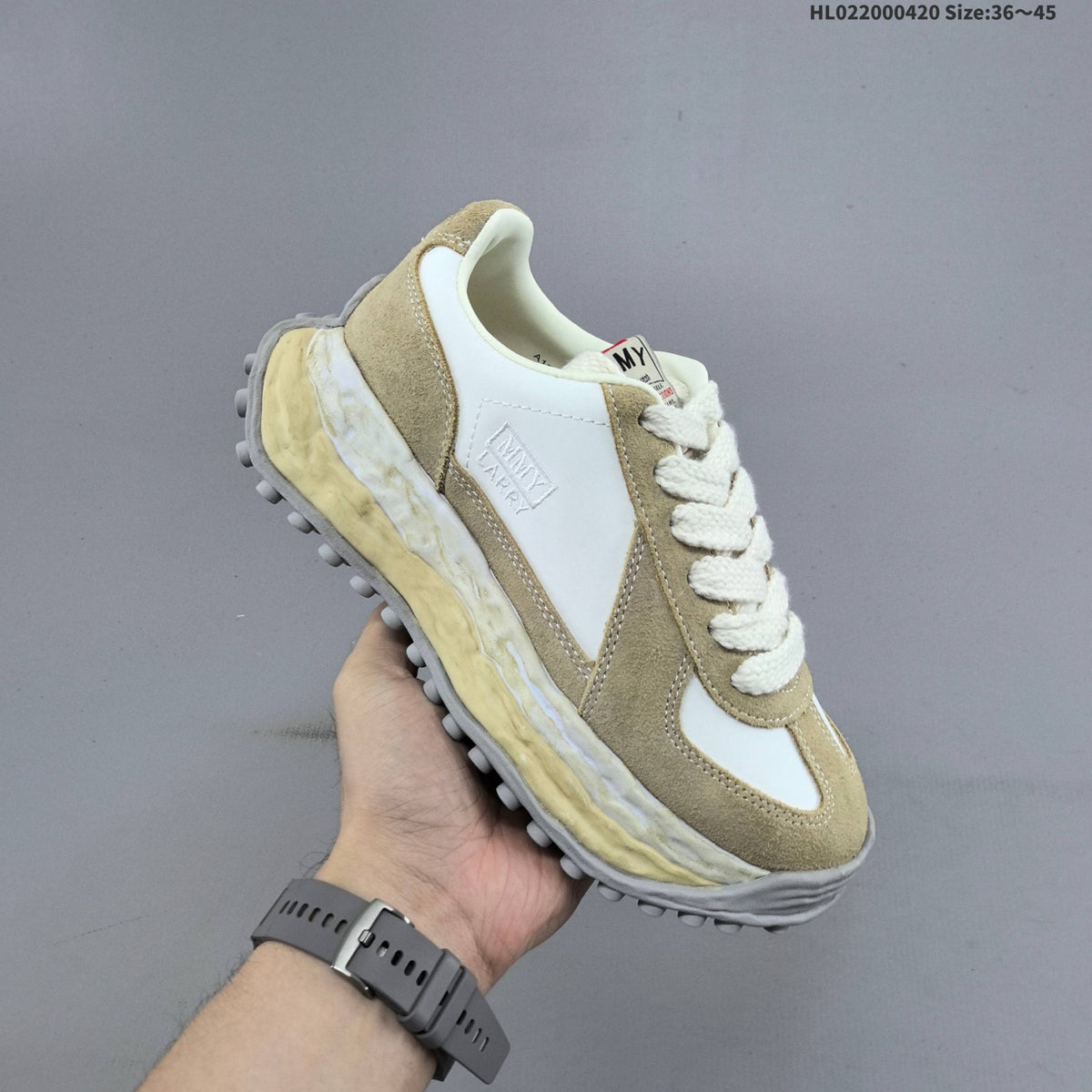 Maison MIHARA YASUHIRO Original Sole Low Sneakers Beige White