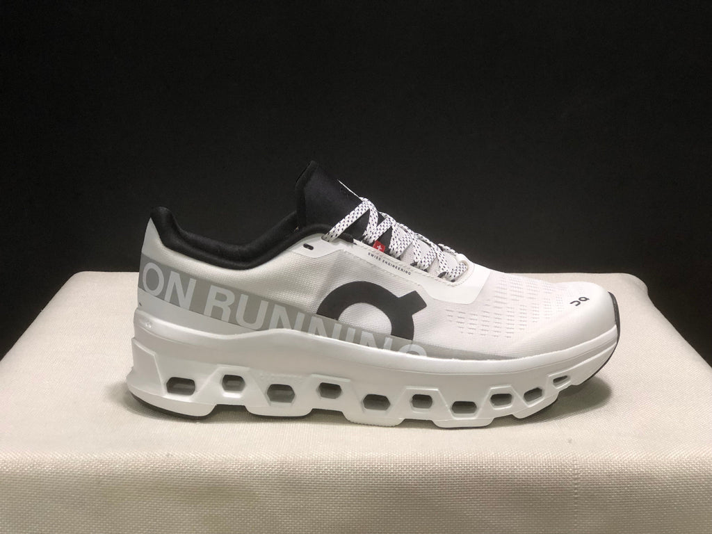 On Cloudmonster 1 All-White Running Sneakers
