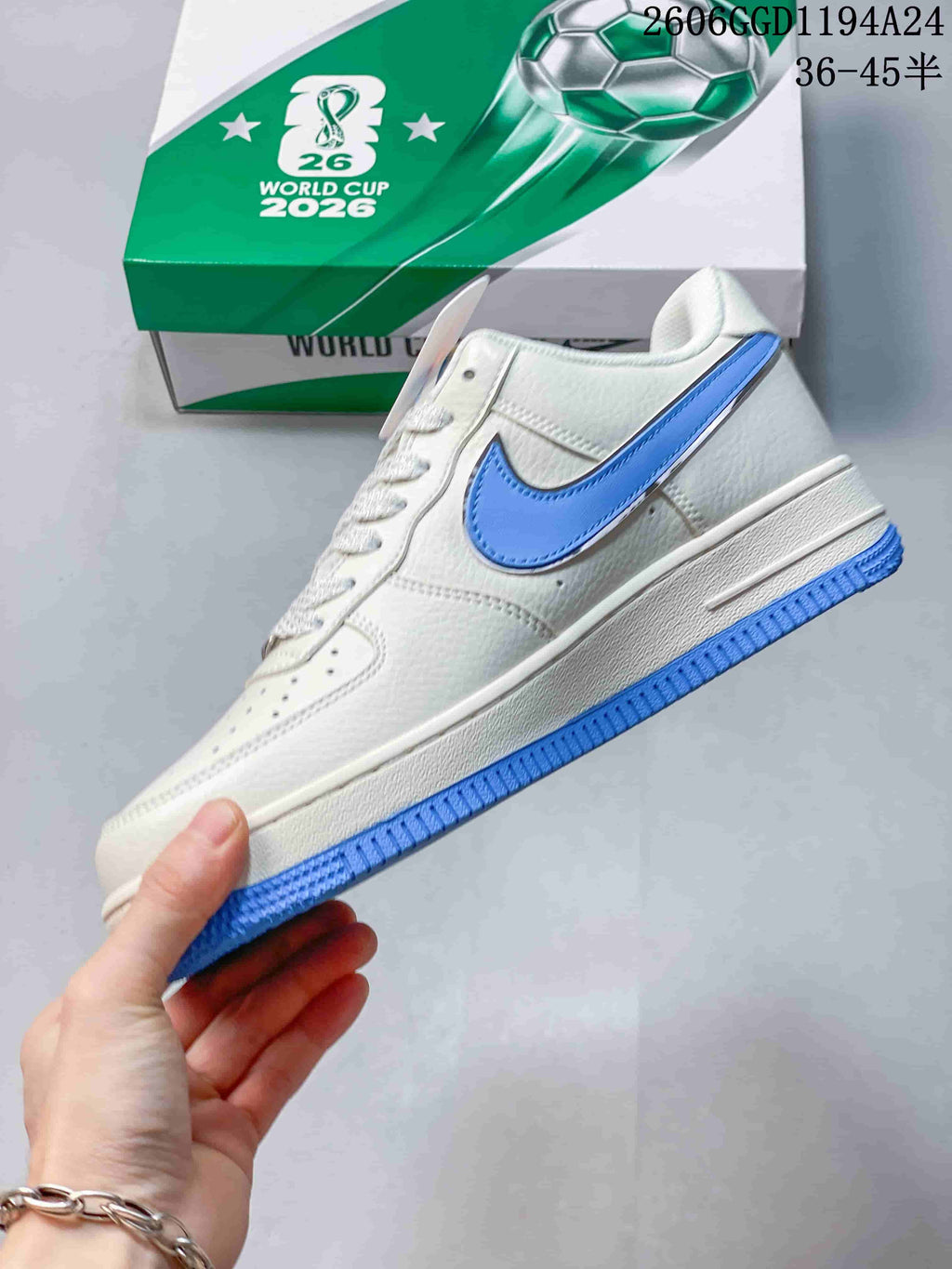 Nike Air Force 1 Argentina Blue and White Sneakers