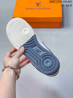 Nike Air Force 1 ’07 Low White and Navy Sneakers KG6699-F50