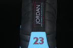Jordan Air Jordan 12 Retro Black and Gamma Blue High-Top Sneakers