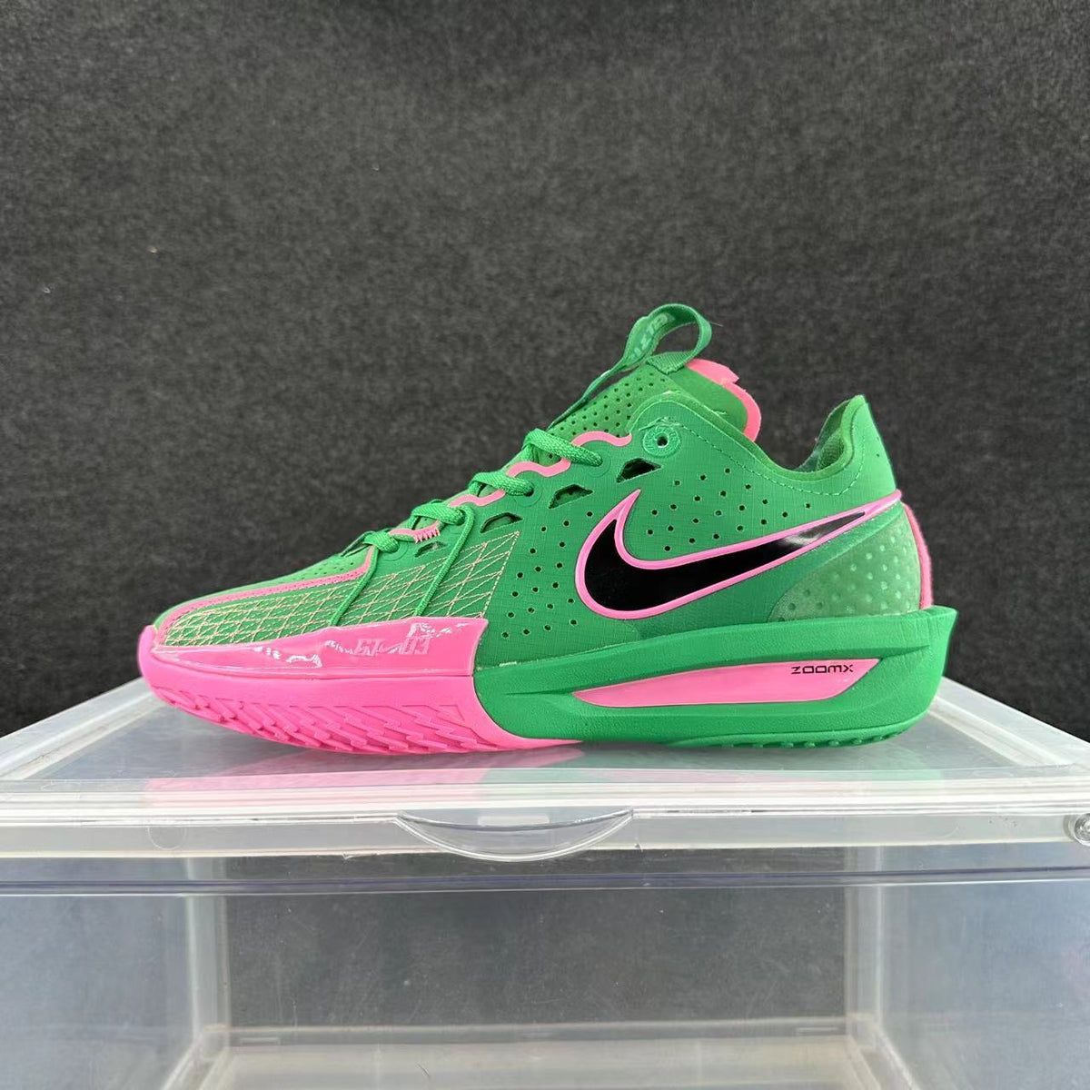 Nike Green and Pink Basketball Sneakers
