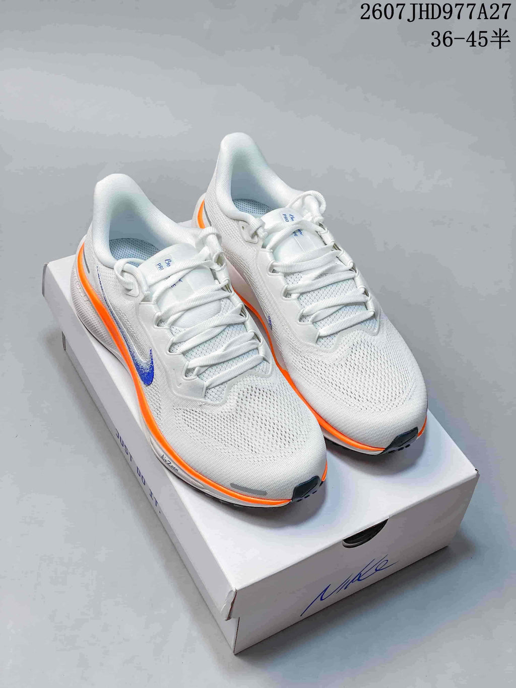 Nike Quest 6 Running Shoes White Blue Orange