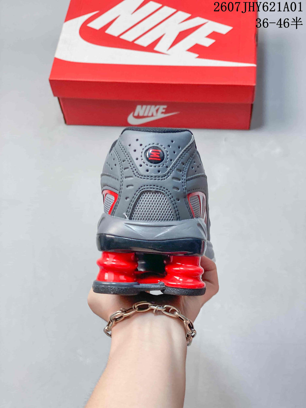 Nike Shox Ride 2 Sneakers in Grey and Red