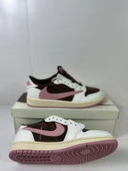 Jordan 1 Low Travis Scott Brown White Pink DZ4137-206
