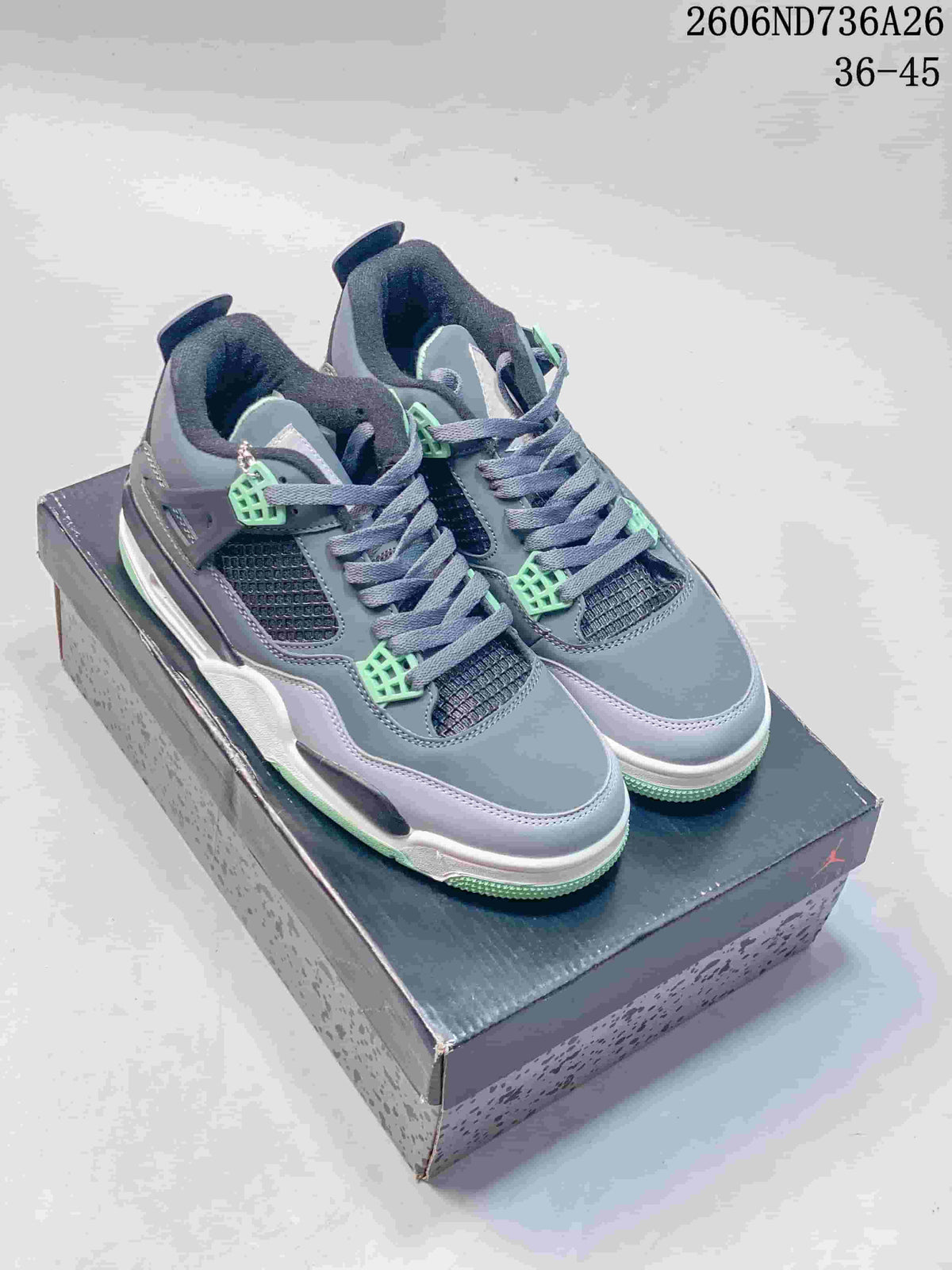 Jordan Air Jordan 4 Retro High-Top Sneakers Grey Mint