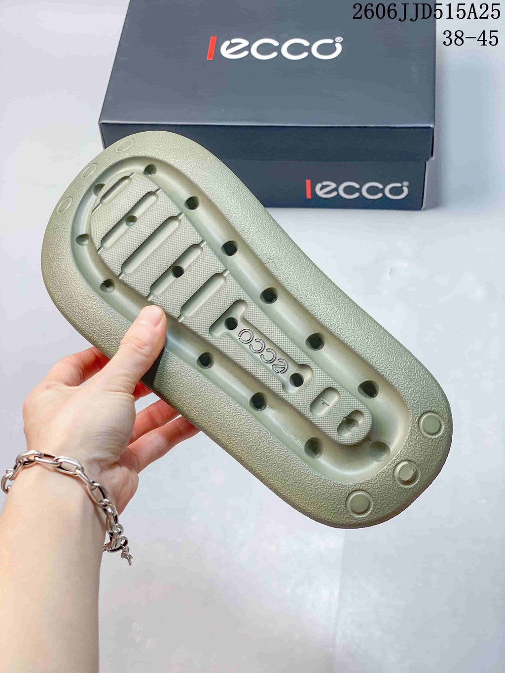 ECCO 2606 JJD515A25 Adjustable Sport Sandals Olive Tan