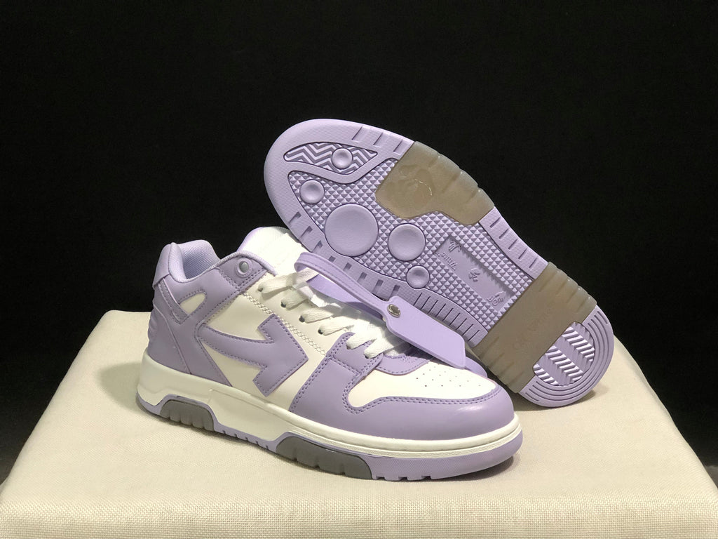 OFF-WHITE Out Of Office Low-Top Sneakers Lavender White