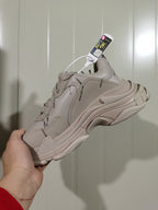 Balenciaga Triple S Clear Sole Sneakers Khaki
