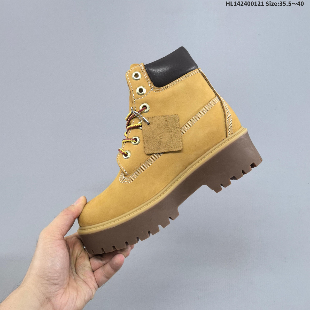 Timberland Mid-Top Lace-Up Boots in Wheat