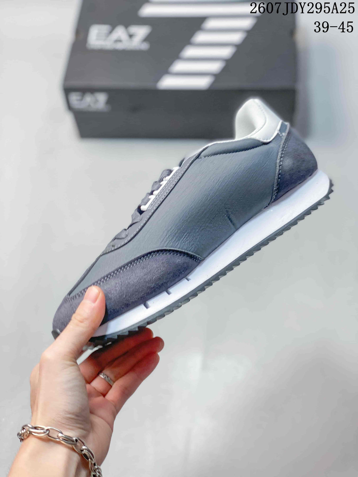 Emporio Armani EA7 Gray Lace-Up Sneakers 2607JDY295A25