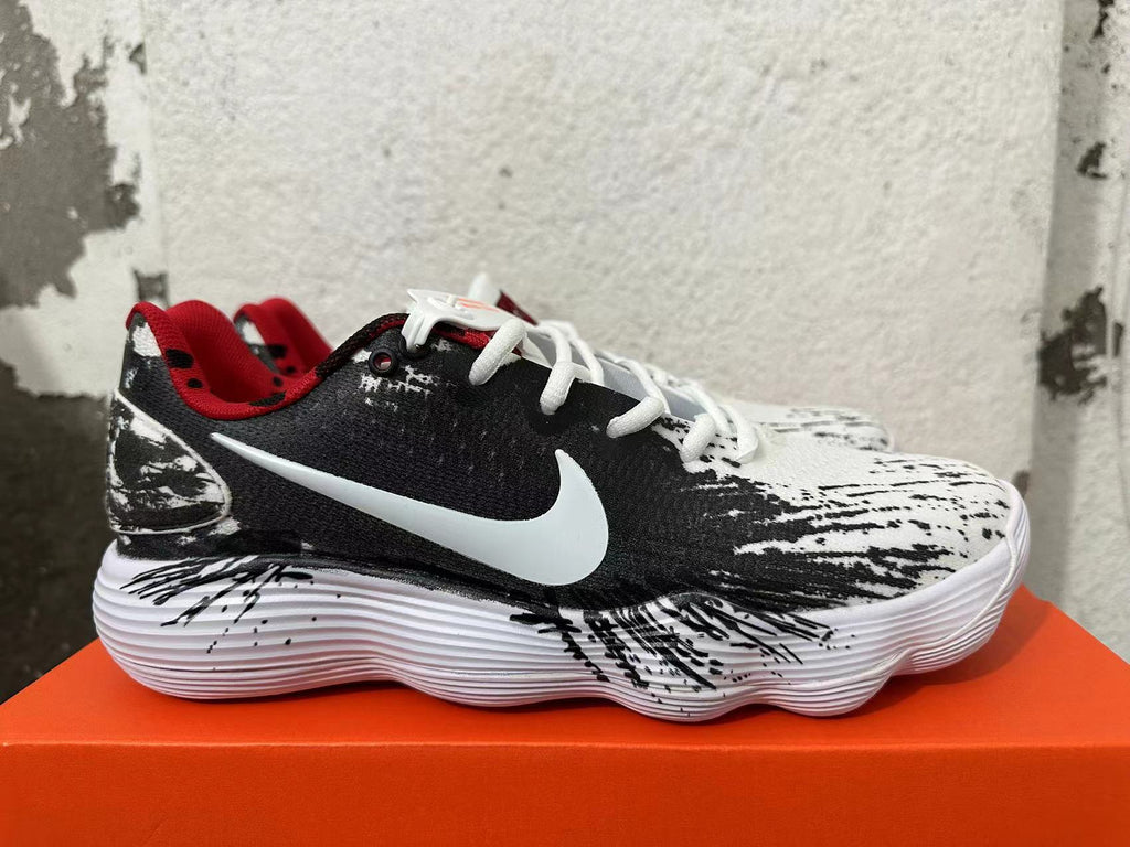 Nike Lunar Basketball Shoes Black White Red