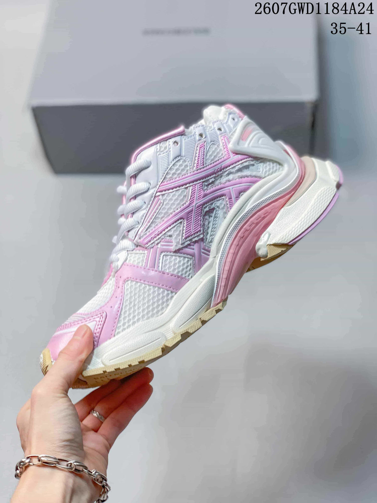 Balenciaga Runner Sneakers Pink White 722630EYT