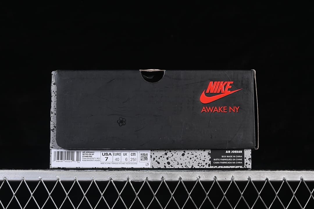 Awake NY x Air Jordan 5 Pink High-Top Sneakers