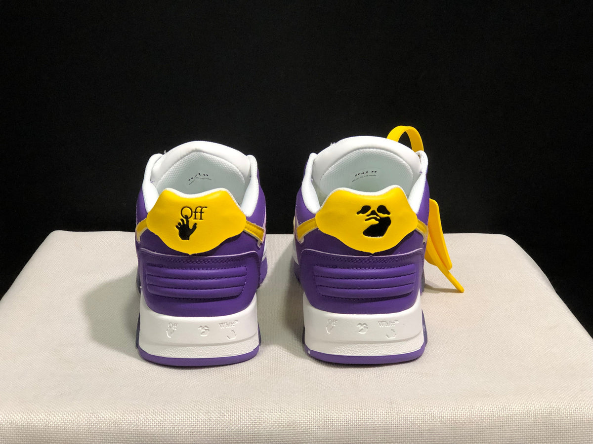 Off-White Out Of Office Low-Top Sneakers White Purple Yellow
