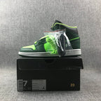 Air Jordan 1 Mid Fluorescent Green Sneakers 554724-330