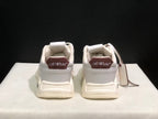 OFF-WHITE Low-Top Leather Sneakers White and Brown
