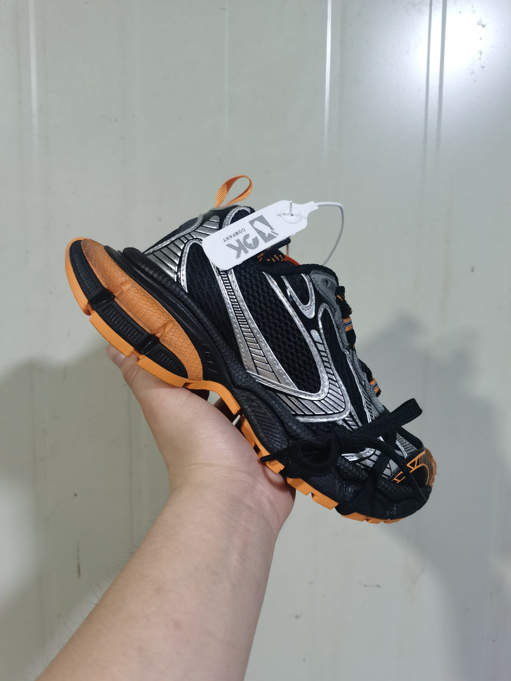 Nike 1178 Black Silver Orange Sneakers
