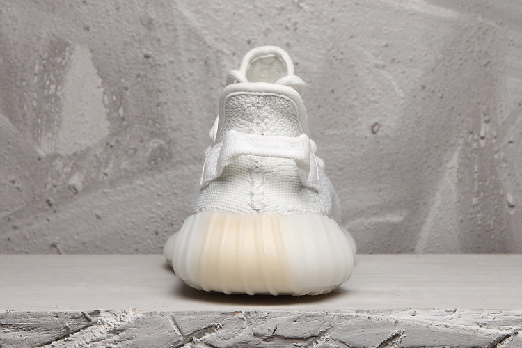 Yeezy 350 V2 White Knit Low-Top Sneakers