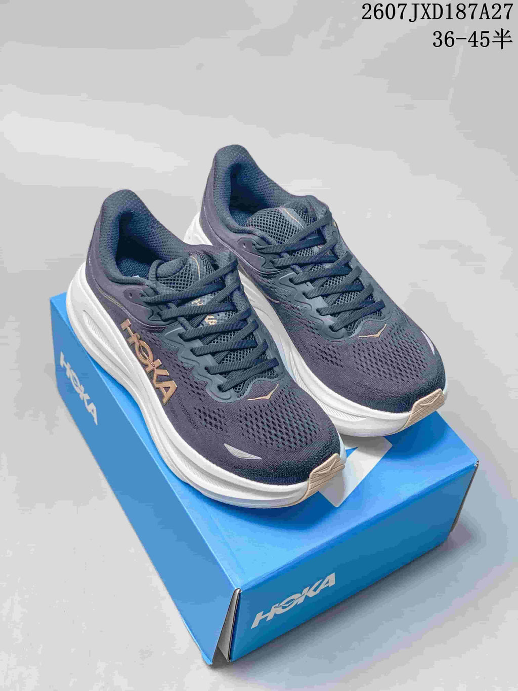 HOKA Bondi 9 Running Sneakers Dark Navy Style 1162012