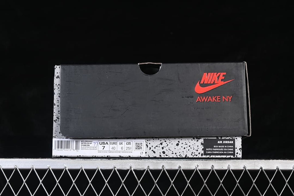 Awake NY x Air Jordan 5 Sneakers Black and Blue