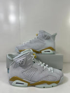 Jordan Air Jordan 6 High Sneakers White Gold Glacier Blue DQ4914-074