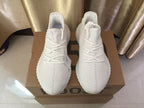 Yeezy 350 V2 White Knit Low-Top Sneakers
