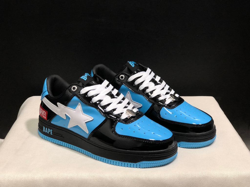 BAPE STA Low-Top Sneakers Black Blue White